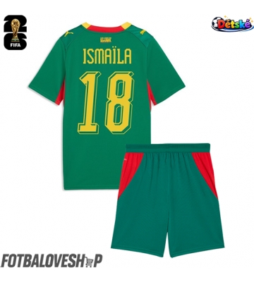 Senegal Ismaila Sarr #18 Dětské Venkovní Dres MS 2026 Krátký Rukáv (+ trenýrky)